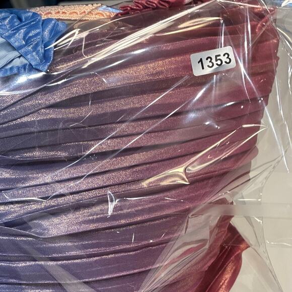 Marchesa Notte Ombré Pleated Cocktail Tea Dress Sz 4 - Picture 12 of 12